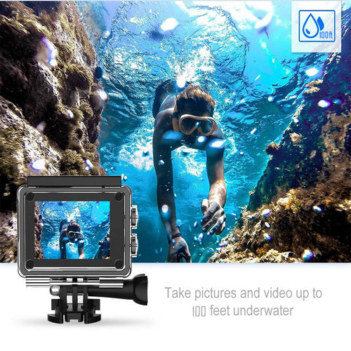 Akční kamera 4K Waterproof All Digital UHD WiFi Camera + RF Remote And Accessories