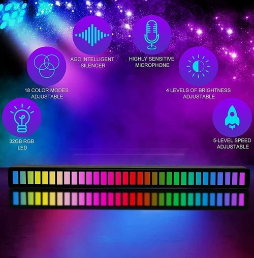 LED Světelný Bar Dragon Sound Reactive Music Light Bar