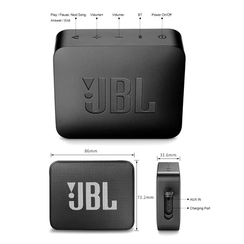 Bluetooth reproduktor JBL GO 2 Wireless Bluetooth Speaker IPX7 Waterproof With Mic